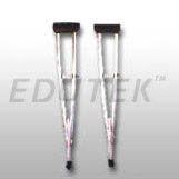 Aluminium Cruches pair 25MM Round